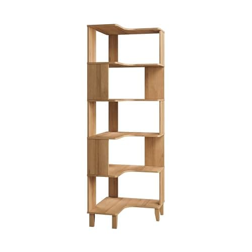 Prepac Sonoma Tall 6-Tier White Bookcase with Storage, Home Office Organzier
