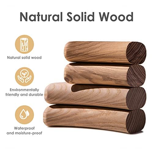 NiHome Toilet Paper Holder with Shelf Farmhouse Rustic Wall Mount Rustproof Adjustable Easy Tear Walnut