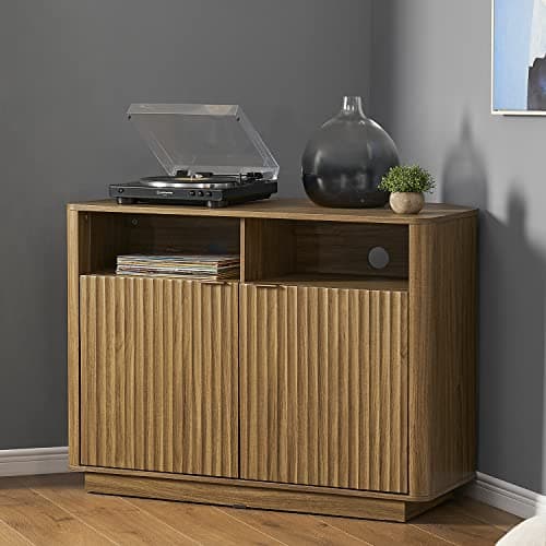 Mopio Brooklyn Corner Entertainment Center, Mid Century Modern Buffet