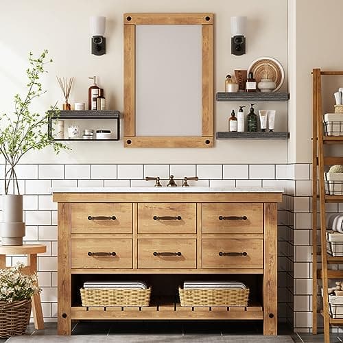 Bathroom Shelves Over Toilet Wall Mounted Floating Shelves Farmhouse Shelf