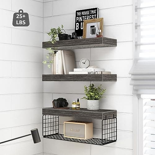 Bathroom Shelves Over Toilet Wall Mounted Floating Shelves Farmhouse Shelf